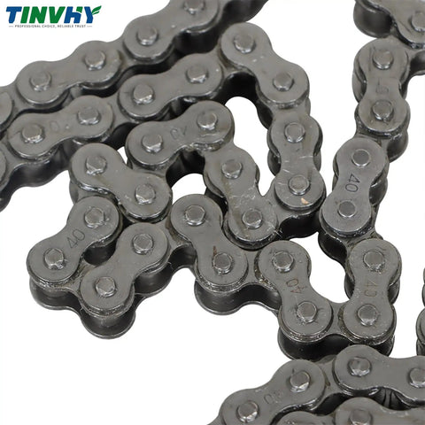 40 Roller Chain 10 Feet With 2 Connecting Links Heavy Duty Industrial Chain Built For Tough Jobs Hardened And Shot Peened Precision Rollers