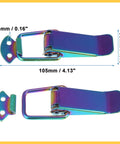 Universal Car Bumper Security Hook Clips Set Quick Release Fasteners For Trunk Bumpers And Fenders Multicolor 105x33mm