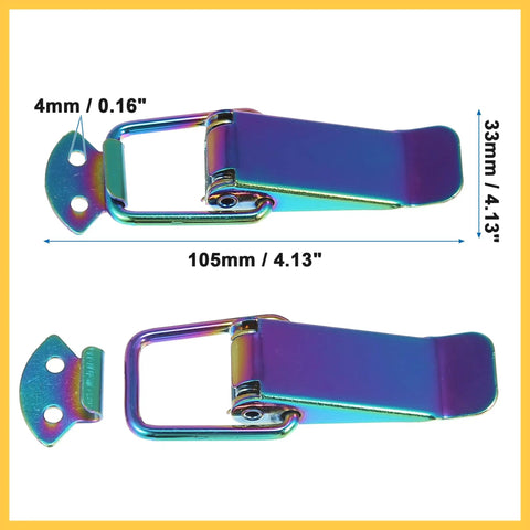 Universal Car Bumper Security Hook Clips Set Quick Release Fasteners For Trunk Bumpers And Fenders Multicolor 105x33mm