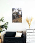 Steam Locomotive Train Canvas Wall Art Poster For Living Room Decor Modern Bedroom Print Dope Wall Hanging Artwork 12x18 Inch