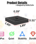 Eight Pack Mini Split Anti Vibration Rubber Pads For Outdoor Condenser And Heat Pump Systems with dimensions and features.