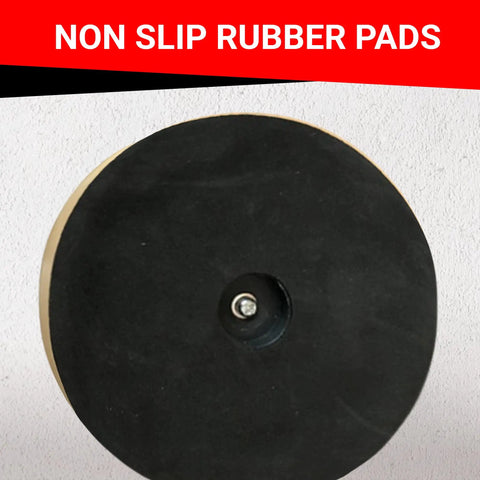 Freestanding Toilet Paper Holder With Storage And Modern Bamboo Base, non-slip rubber pad for sturdy black metal stand