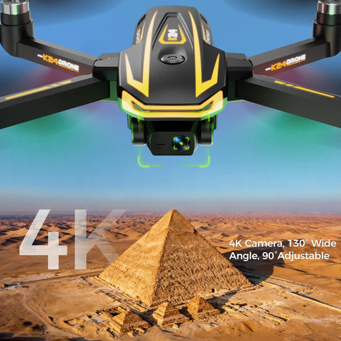 4K Camera Drone With Big Screen Remote Controller Dope Gift For Men Easy To Fly Beginner Quadcopter Capturing Pyramids