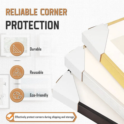 120 Pack Adjustable Cardboard Corner Protectors For Frames And Artwork, Fits 1in, 1.5in, And 2.2in Edges, Heavy Duty Corrugated Corner Guards