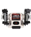 Eight Inch Bench Grinder With Integrated Led Work Lights And Built In Coolant Tray powered by 0.5 hp motor for heavy duty grinding.