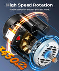 Five Horsepower 3450 RPM Air Compressor Motor 230V Single Phase 25 Amp Full Load Frame 56 Hz Dual Rotation close-up