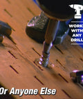 Using Damaged Screw And Bolt Extractor Set For Removing Stripped Screws And Stubborn Bolts Heavy Duty Black Tool Kit