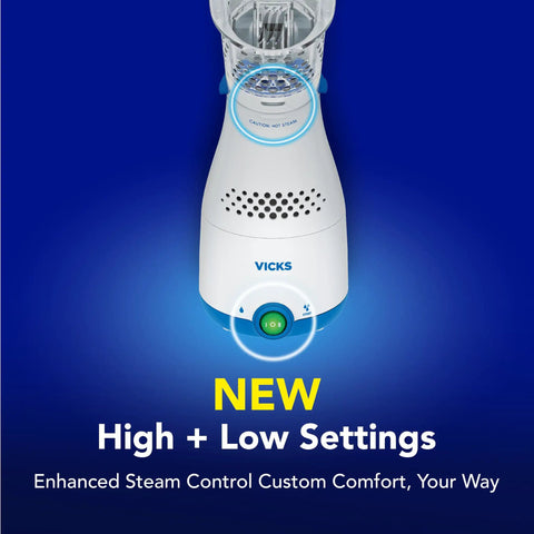 Plug In Non Medicated Steam Inhaler For Sinus Relief And Congestion with adjustable steam control and VapoPads