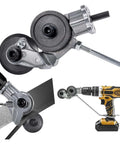 Plate Cutter Nibble Drill Attachment Workhorse for cutting iron, steel, copper, and aluminum sheet metal with precise head.