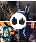 Slick 1/4 Male To 3/8 Female Thread Adapter With Double Head Stud Bolt on camera gear, fits light stands and tripods.