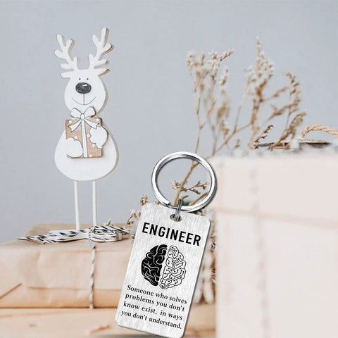Engineer Gifts Keychain For Software Data Mechanical And Electrical Engineers A Nerdy Cool Techie Keepsake, stainless steel design