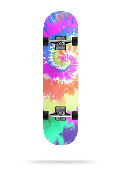 Spiral Tie Dye Vinyl Wrap Kit for Skateboard Decks Dope Scratch Resistant Protective Skin Decal Wrap