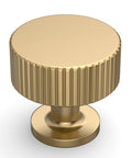 Champagne Bronze Cabinet Knobs 10 Pack featuring a solid metal knob with a 1.1 inch diameter and 0.7 inch base height, rust proof design