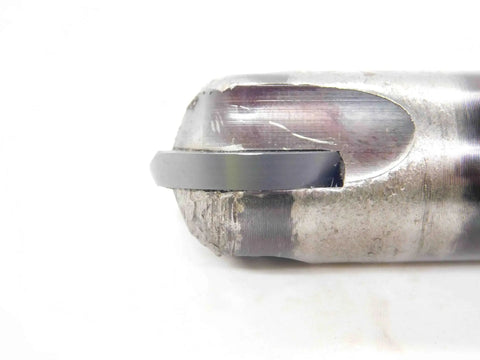 Close-up of 1 Inch Diameter Ball Nose End Mill, Indexable, 2 Flute Center Cut, 9 1 8 Inch Overall Length, 1 Inch Shank Tool