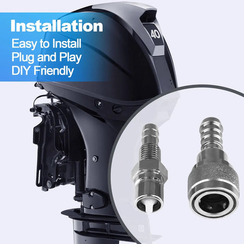 Five Sixteenth Inch Fuel Connector For Tohatsu Nissan Outboard Two Four Stroke Engines Five To Ninety HP Replaces Three B Two Seven Zero Six Zero One