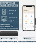 Wireless Portable Printer Harnesses Bluetooth Thermal Tech For No Sweat Printing showcasing connection options for mobile devices.