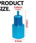 Heavy Duty Brake Proportioning Valve Bleeder Tool For Disc Disc And Disc Drum Systems Compatible With 172 1353 172 1371 PV2 PV4 blue test tool dimensions 0.49x1.55x0.7 inches