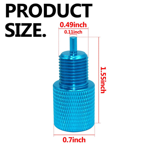 Heavy Duty Brake Proportioning Valve Bleeder Tool For Disc Disc And Disc Drum Systems Compatible With 172 1353 172 1371 PV2 PV4 blue test tool dimensions 0.49x1.55x0.7 inches