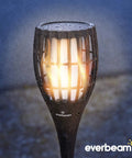 Solar Torch Light With Realistic Flickering Flame, Waterproof Outdoor Tiki Torches With 96 LED Bulbs Creating A Realistic Fire Look