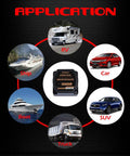Heavy Duty 12V 140A Voltage Sensitive Relay Vsr Dual Battery Isolator in applications for RV, car, boat, truck, and SUV.