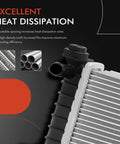 Replacement Center Cooler Radiator Assembly For Tesla Model S 2016 To 2022 showcasing excellent heat dissipation features and design.