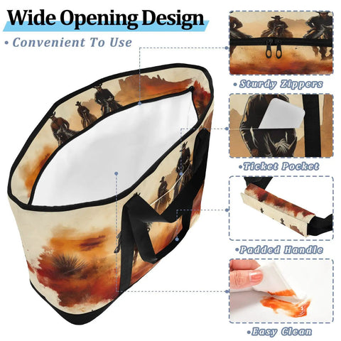 Wide opening design of Insulated Cooler Tote Beast with sturdy zippers and padded handle
