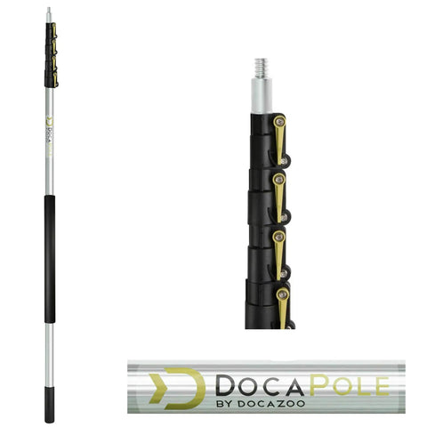 Heavy Duty Telescoping Pole Saw Extends Six To Twenty Four Feet With Lock Tight Grips For Hustle Free Pruning Of Branches Under Two Inches Featuring Fast Thumb Lever Clasps And Killer Reach For Easy Outdoor Yard Work