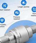 Heavy Duty Hydraulic Quick Disconnect Coupler Female Thread Pipe Fitting Stainless Steel No Leaks Guaranteed Fast Install Plug And Play Style Built Plunger Keeps Debris Out For Smooth Operation And Low Maintenance On Your Industrial Rig, stainless steel threaded coupler