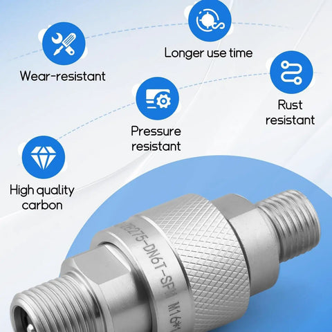 Heavy Duty Hydraulic Quick Disconnect Coupler Female Thread Pipe Fitting Stainless Steel No Leaks Guaranteed Fast Install Plug And Play Style Built Plunger Keeps Debris Out For Smooth Operation And Low Maintenance On Your Industrial Rig, stainless steel threaded coupler