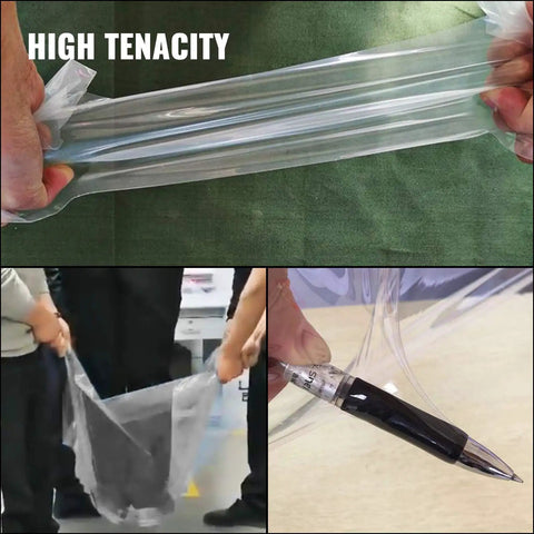8x25 Ft Greenhouse Plastic Sheeting, 6 Mil Thick UV Resistant Clear Polyethylene Film, Heavy Duty Hoop House Cover For Gardens, Farms, Farm-Ready And Agriculture Projects, All Season Weatherproof Greenhouse Film