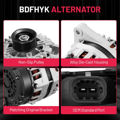 Alternator Replacement for Buick LaCrosse 2010 2016 and Chevy Captiva Sport Impala Equinox Impala Limited 2010 2020 features