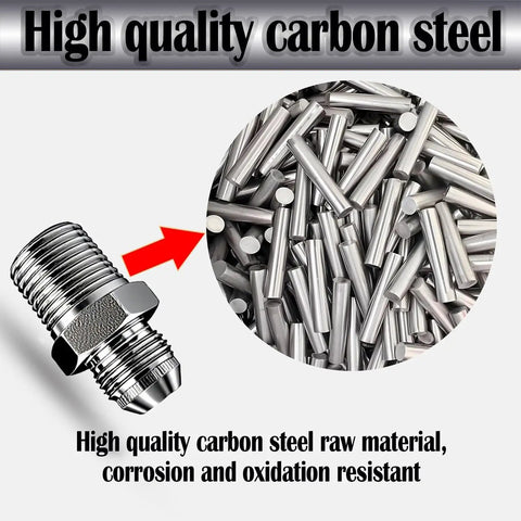 Half Inch JIC Male To Half Inch NPT Male Hydraulic Fitting with carbon steel material
