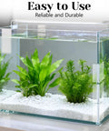 Aquarium with plants using 8 Pcs Self Adhesive Clear Plastic Hinges In Two Sizes Acrylic for invisible installation