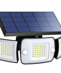 Solar Backyard Flood Lights With 6000mAh Battery, Dual Motion Sensor, Waterproof Construction, 270 Degree Wide Angle, Three Lighting Modes