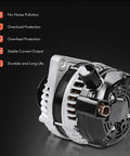 Premium 130 Amp 12V Alternator For Honda Odyssey 2011 To 2013 Pilot 2012 To 2015 Ridgeline 2012 To 2014 V6 3.5L With 6 Groove CW Pulley Direct Fit Replacement 31100 RV0 A01 New.