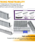 No Sweat 1609 Piece Pneumatic Staple And Nail Bundle Featuring 18 Gauge Narrow Crown Staples Plus 5/8 Inch Brad Nails With Rust Resistant Galvanized Finish And Sturdy Carry Case To Bang Out Any Home Project Or Construction Task.