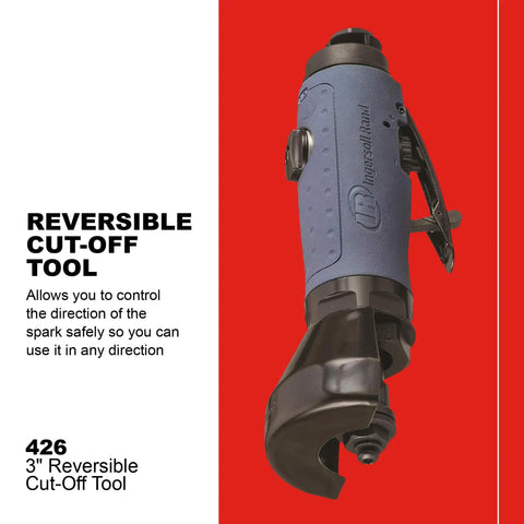 Air Reversible Cutoff Tool 20,000 RPM With 5 Cutoff Wheels, Pneumatic Metalworking Cutter, Reversible Spark Direction For Safer Grinding, Lightweight Handheld Design For Quick Clean Cuts, Pro Grade Performance