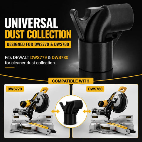 Dual Mode Dust Collector For DWS780 And DWS779 Saws With Gravity Drop Into A 5 Gallon Bucket Or Powerful Vacuum Mode For Maximum Suction