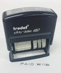 Premium Self Ink Date Stamp Featuring Dial Phrase Adjuster Boasts 12 Go To Office Sayings Date Month Day Year Config