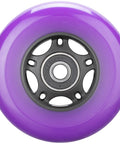 Pro Grade Inline Skate Wheels With ABEC-9 Bearings And Floating Spacers For Roller Hockey Skates, Purple 4-Pack