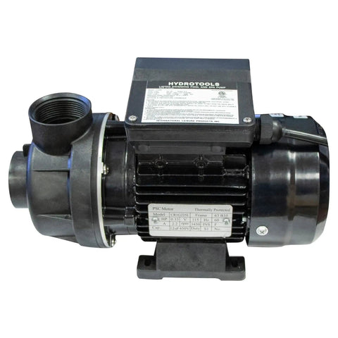 Above Ground Pool Pump 0.3 HP Hydro Flo Motor, 2220 GPH, 3450 RPM, black heavy-duty pump with vertical mount for pools
