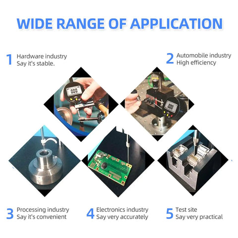 Digital Dial Gauge With 0.01mm Graduation For CNC Milling And Woodworking 0 To 50.8mm 2 Inch Range used in various industries