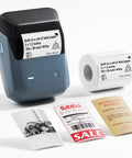 Fresh Wireless Bluetooth Label Maker Featuring 300Dpi Hd Print Quality For Photos And Stickers, Dope Blue Finish, Clean Compact Layout.