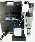 Knockout Performance Heavy Duty Magnetic Drill Press Built Like A Tank For Real Contractors With Two Speed Settings Three Inch Capacity And 1850 Watt Muscle For Any Metal Project with case and cord.