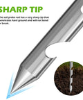 Close-up of 16 Inch Soil Probe With 10 Step Sampling, Soil Sampler And Plant Moisture Meter, T-Handle Probe Rod tip