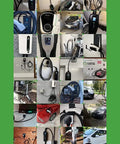 Grid of images showing Level 2 EV Charger 240V 32A and 40A for home use, NEMA 14-50 electric car charger with various installations.