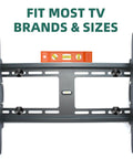 TV Wall Mount Screws Kit 23-Pack Heavy Duty M8x65mm with bubble level for precise installation shown.