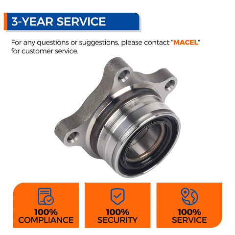 Rear Wheel Bearing Hub Assembly Pair For 2007 To 2020 Tundra DIY Friendly Beefed Up Heavy Duty Replacement With Sealed Bearings