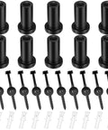 10 Set Barn Door Spacers Kit 2 Inch For Sliding Track Hardware With Screws Lag Bolts And Wall Anchors Carbon Steel Includes Plastic Wall Inserts