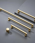 Champagne Bronze Cabinet Knobs 10 Pack Modern Gold Pulls For Cabinets And Dresser Drawers Zinc Alloy Durable Hardware